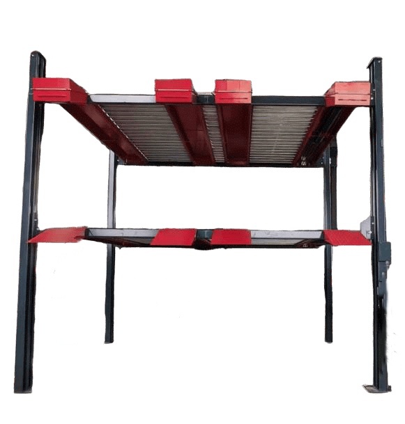 FOUR POST PARKING LIFT FOR 6 CARS